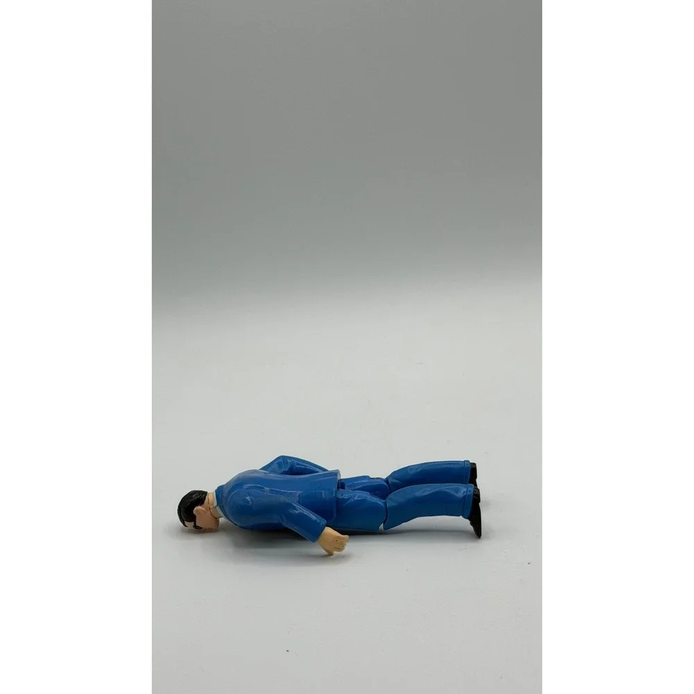 Vintage 1984 Kenner Super Powers Clark Kent Action Figure DC Comics Blue Suit